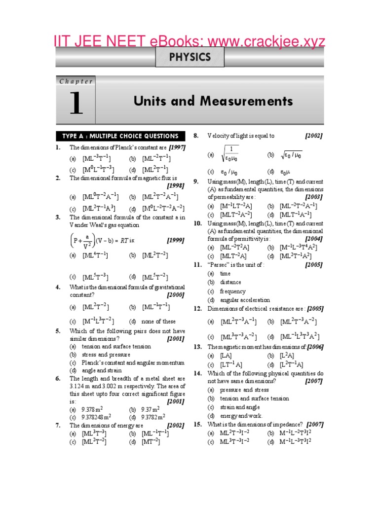 Aiims 21 Years Physics 1 Acceleration Quantity