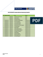 NEW ENV SOPs Register