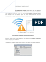 Cara Mengatasi Unidentified Network Pada Windows 7