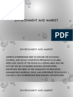 Environment and Market