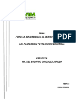 Foro - La - Educacion - en - El - Mexico - Prehispanico - Ma - Del - Socorro - Gonzalez - Jarillo