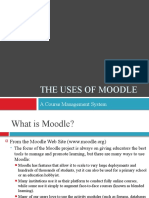 The Uses of Moodle: A Course Management System