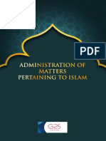 Administration of Matters Pertaining to Islam - G25 Malaysia