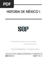 Ejercicios Historia de Mexico PDF