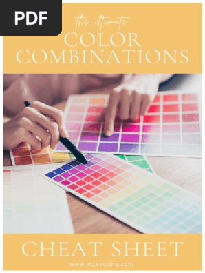 The Ultimate Color Combinations Cheat Sheet Cheat Sheets