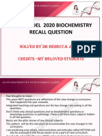 Biochem-Rebecca NEET Recall 2020 PDF