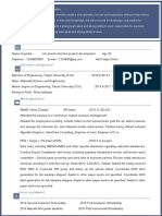 Dark Blue Simple Resume-WPS Office