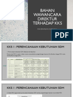 Bahan Wawancara Direktur Terhadap KKS