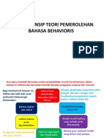 Prinsip-Prinsip Teori Pemerolehan Bahasa Behavioris