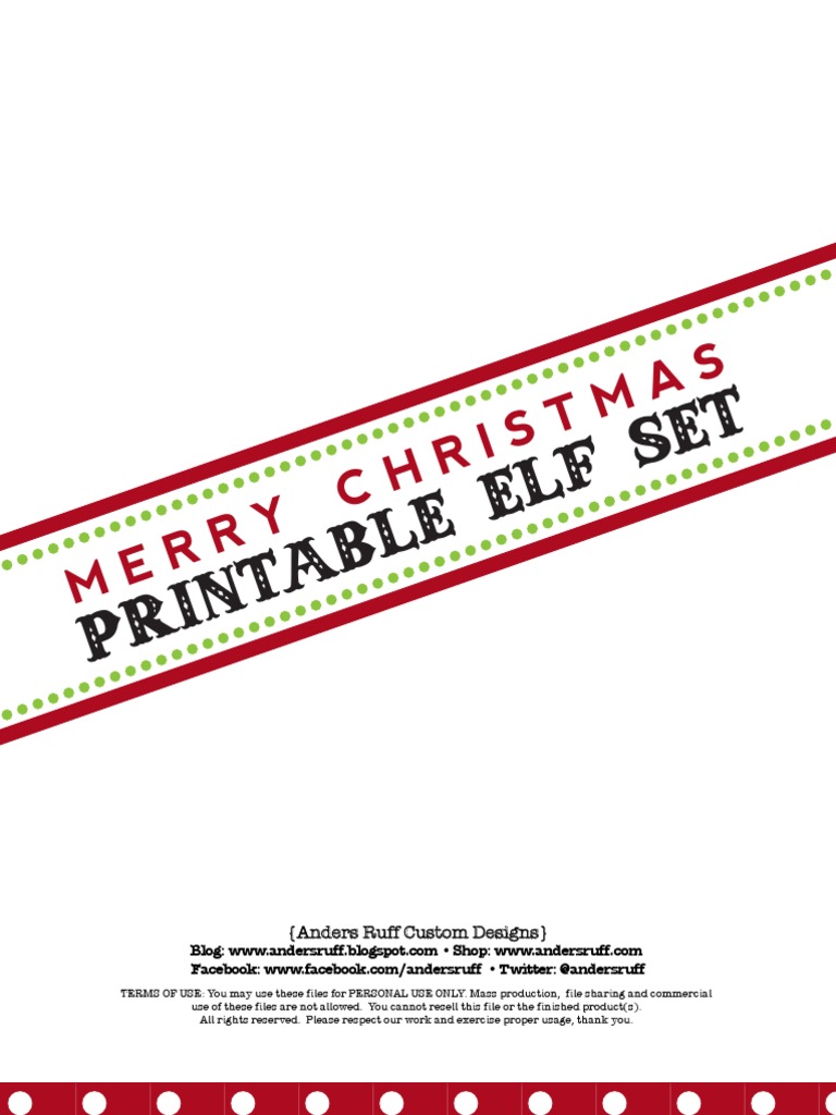 Free "Elfed" Printable Door Sign and Instructions | PDF