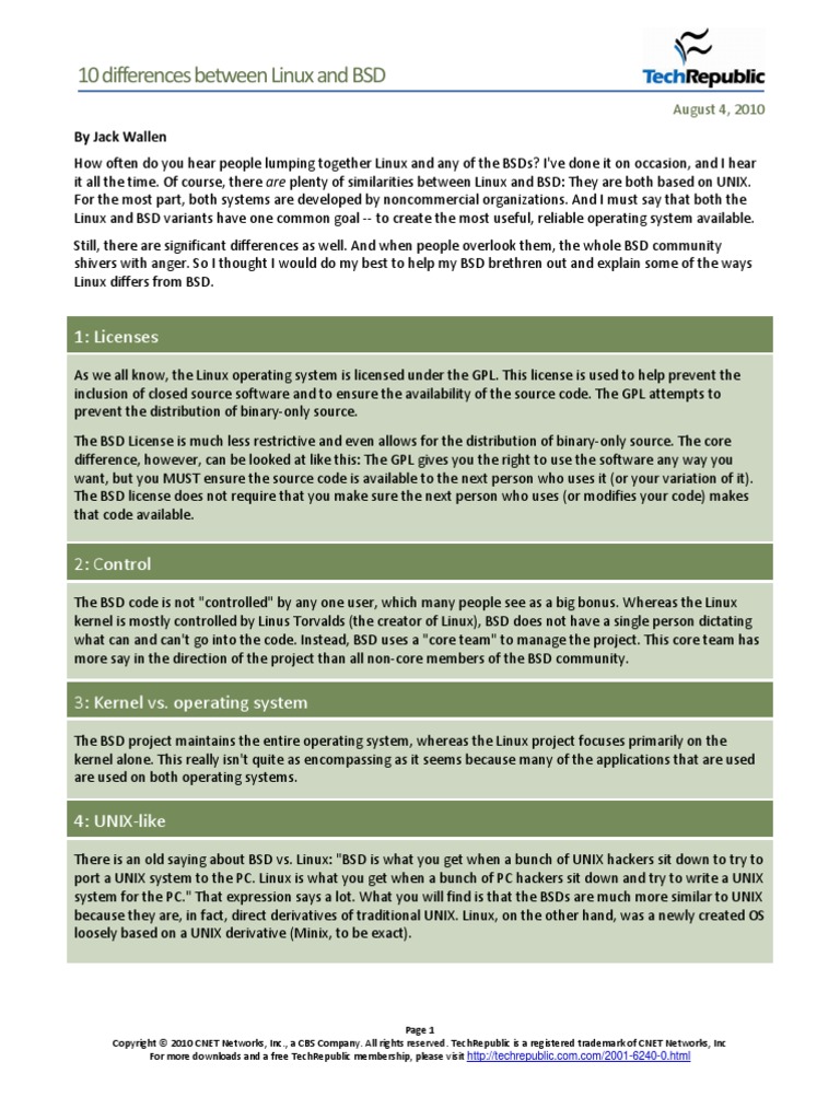 DL 10 Linux BSD | PDF | Berkeley Software Distribution | Linux