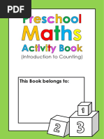 Maths Preschool Activity Book