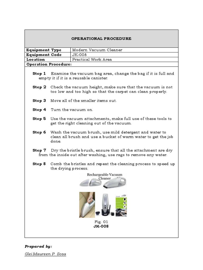 Maintaining Optimal Performance A Vacuum Cleaner Maintenance Schedule PDF Vacuum Cleaner