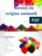 Coloranti de Origine Animala