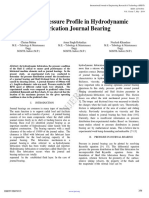 Study of Pressure Profile in Hydrodynamic Lubrication Journal Bearing