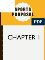 Sports Proposal Chapter 1 Introduction Background