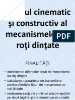0 - Studiul Cinematic si Constructiv al Mecanismelor cu Roti Dintate (1).pps