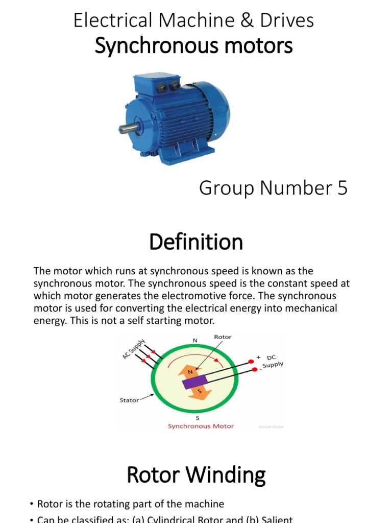 An Overview of Synchronous Motors Rotor and Stator Windings