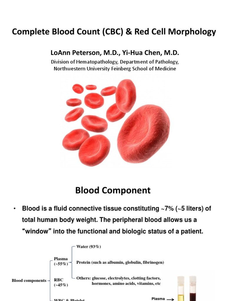 Tanzania - CBC Lecture-2-17-14 | PDF | Anemia | Red Blood Cell