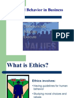 Ethical Behavior (Notes)