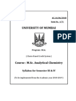 4.73 M.SC - Analytical Chemistry Sem III Sem IV