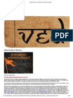 Killing Infidels in Hinduism PDF