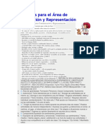 Indicadores para El Área de Comunicación y Representación