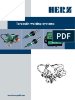 Tarpaulin welding systems