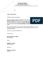 Letter of Permissions