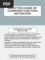 Selected Cases of Community-Action Initiatives