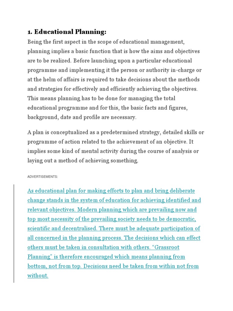 Understanding Educational Management | PDF | Goal | Employment