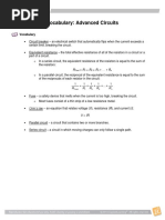 Vocabulary - Advanced Circuits PDF