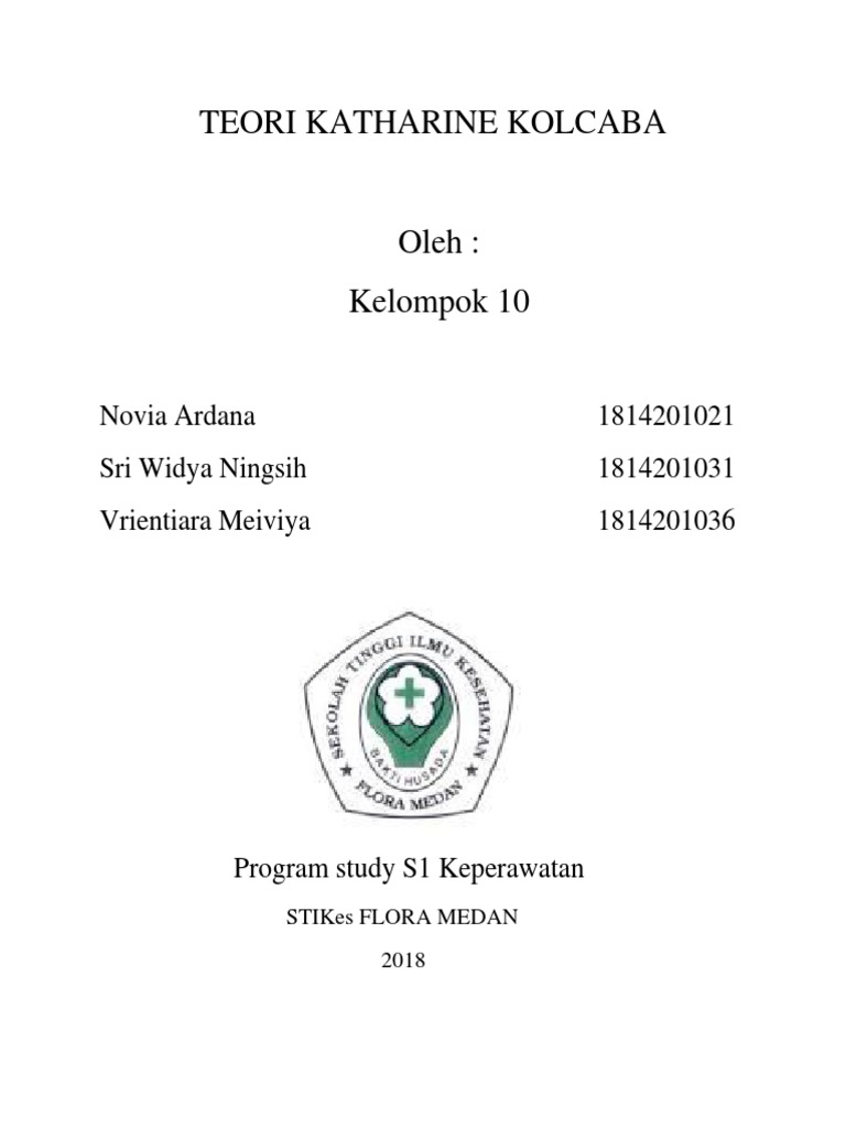 Makalah Teori Katharine Kolcaba (Flora) PDF
