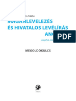 3209 LX-0160-1 Angol Maganlevelezes Megoldokulcs