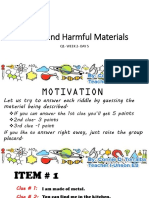 Useful and Harmful Materials (W3-D1)