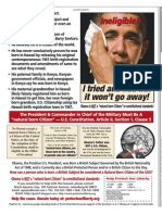 Obama Ineligible - I tried and lied but it won't go away! Wash Times Natl Wkly 2010-11-29 pg 5 
