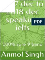 2017 Dec To 2018 Dec Speaking Ielts 100% Sure 9 Band - Nodrm