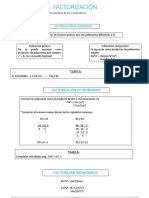 FACTORIZACIÓN