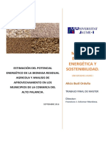 Estimación Del Potencial Energético de La Biomasa Residual Agricola y Analisis de Aprovechamiento en Los Municipios de La Comarca Del Alto Palancia