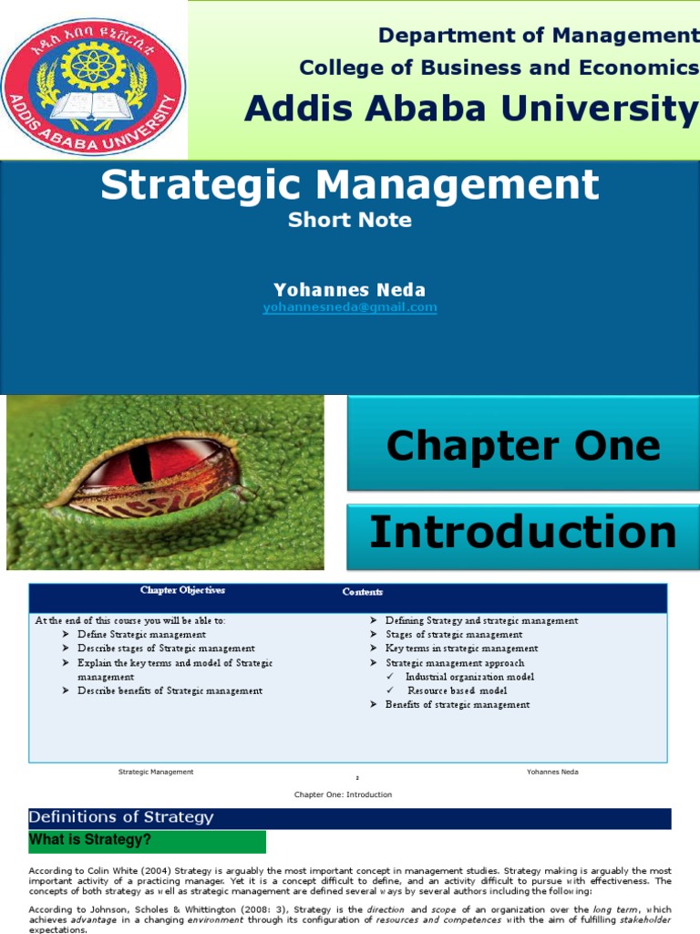 Introduction to Strategic Management | PDF | Strategic Management ...