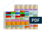 Horario de la semana previa a finales