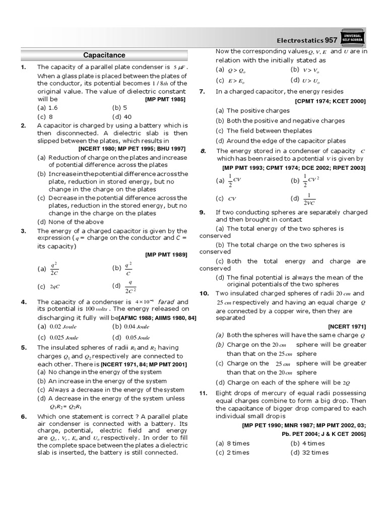 03 Assignment II | PDF | Dielectric | Capacitor