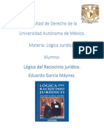 Resumen del libro para final de logica jurídica. LÓGICA DEL RACIOCINIO JURÍDICO - Maynez.docx