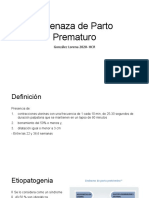 Amenaza de Parto Prematuro (APP