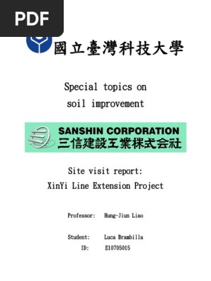 Soil Improvement Visit Report Deep Foundation Soil