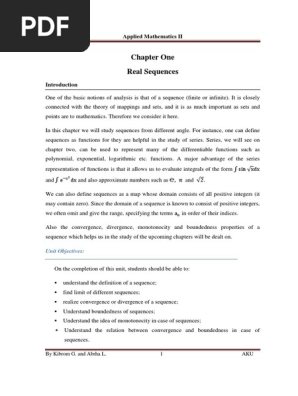 Applied Ii Sequence Monotonic Function