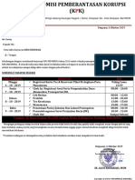 Surat Panggilan Calon Karyawan (I) KPK Indonesia Denpasar, Bali