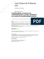 Rccs 133 93 Complexidade Processos de Vulnerabilizacao e Justica Ambiental Um Ensaio de Epistemologia Politica