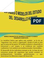 Enfoques o Modelos de Estudio Del Desarrollo Humano Terceros 1