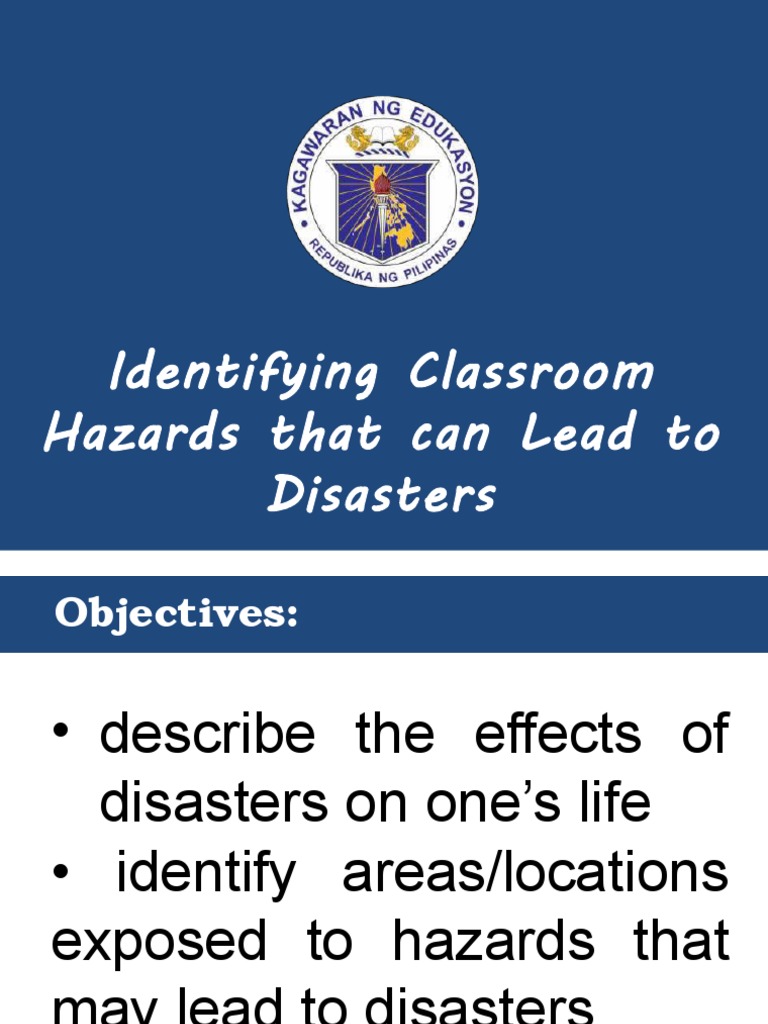 Classroom Hazard Identification Guide PDF Hazards Emergency